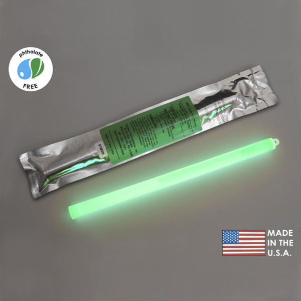 12 in. SnapLight Light Stick - Green - 12 Hours - Cyalume 9-2705101