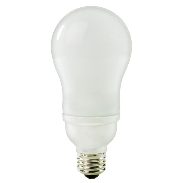 A-Shape CFL - 14 Watt - 60W Equal - 3000K Halogen White Image