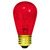 11 Watt - S14 Light Bulb - Transparent Red Thumbnail