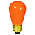 11 Watt - S14 Light Bulb - Opaque Orange Thumbnail