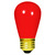 11 Watt - S14 Light Bulb - Opaque Red Thumbnail