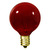 10 Watt - 1.5 in. Dia. - G12 Globe Light Bulb - Transparent Red Thumbnail