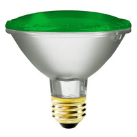 PAR30 - 75 Watt - Green Halogen Lamp - 2500 Life Hours - 120 Volt - Bulbrite 683754