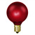 15 Watt - G16.5 (G50) Light Bulb - Ruby Red Thumbnail