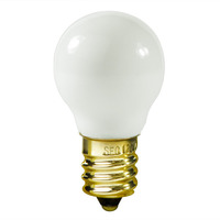 10 Watt - G8 Globe Incandescent Light Bulb - Frosted - Candelabra Brass Base - 120 Volt - Satco S3864