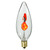 3 Watt - CA8 Incandescent Chandelier Bulb - Flicker Flame - 3.5 in. x 1.2 in. Thumbnail