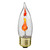 3 Watt - CA10 Incandescent Chandelier Bulb - Flicker Flame - 3.8 in. x 1.3 in.  Thumbnail