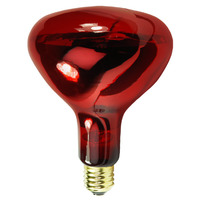 250 Watt - R40 - IR Heat Lamp - Red - 5,000 Life Hours - Halco 104044