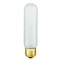 25 Watt - T10 Incandescent Light Bulb - Frosted - Medium Brass Base - 130 Volt - Halco 9013