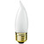 40 Watt - Frost - Bent Tip - Incandescent Chandelier Bulb - 4.3 in. x 1.3 in.  Thumbnail