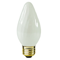 25 Watt - Frost - Straight Tip - Incandescent Chandelier Bulb - Medium Base - 120 Volt - Satco S3364
