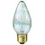 25 Watt - Aurora Colored Glass - Straight Tip - Incandescent Chandelier Bulb - 4.5 in. x 1.7 in. Thumbnail