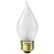 25 Watt - Spun Thread Satin White - Bent Tip - Incandescent Chandelier Bulb - 4.5 in. x 1.9 in.  Thumbnail