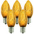 25 Pack - C9 - LED - Amber-Yellow - Faceted Finish Thumbnail