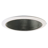 4 in. - Stepped Black Baffle with White Ring - Nora NS-41