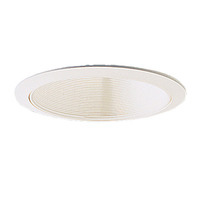 6 in. - White Stepped Baffle