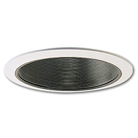 6 in. - Black Stepped Baffle with Oversized Ring