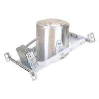 6 in. - 75 Watt Max. - Sloped Ceiling New Construction Line Voltage Housing - Airtight Rated - For use in Insulated Ceilings - 120 Volt - Nora NHIC-926QAT