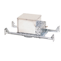 4 in. - 50 Watt Max. - Double Wall New Construction Line Voltage Housing - Airtight Rated - For use in Insulated Ceilings - 120 Volt