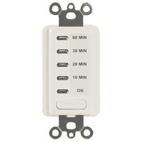 Electronic In-Wall Timer Switch - Single Pole - White - 10/20/30/60 Mininum Time Range - 120 Volt - Intermatic EI210W