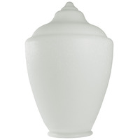 White - UV Resistant Acrylic - Acorn Street Lamp Globe - 23 in. High - 8 in. Neck Exterior - American PLAS-L264