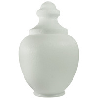 White - UV Resistant Acrylic - Acorn Street Lamp Globe - 26.88 in. High - 8 in. Neck Exterior - American PLAS-L266
