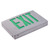 LED Exit Sign - Die Cast Aluminum - Green Letters Thumbnail