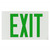 Single Face - Photoluminescent Exit Sign - Green Letters Thumbnail