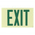 Single Face - Photoluminescent Exit Sign - Green Letters Thumbnail