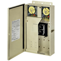 Mechanical Pool-Spa Control Panel - (2) T104M Mechanisms - Steel Case - Beige Finish  - 240/240 Volt - Intermatic T40404R