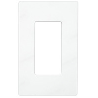 Decorator Wall Plate - Screwless - White - 1 Gang - Lutron Claro CW-1-WH