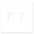 Toggle Wall Plate - White - 2 Gang Thumbnail