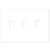 Lutron Fassada FW-3-WH - Wallplate Thumbnail