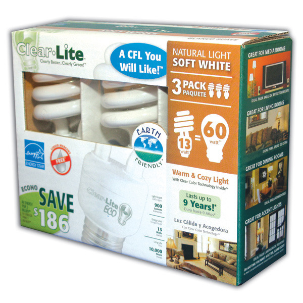 Spiral CFL Bulb - 60W Equal - 13 Watt Image