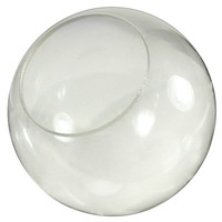 8 in. Clear Acrylic Globe - with 4 in. Neckless Opening - American 3202-08020-002