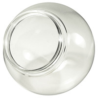 8 in. Clear Acrylic Globe - with 3.9 in. Extruded Neck Opening - American PLAS-8NC