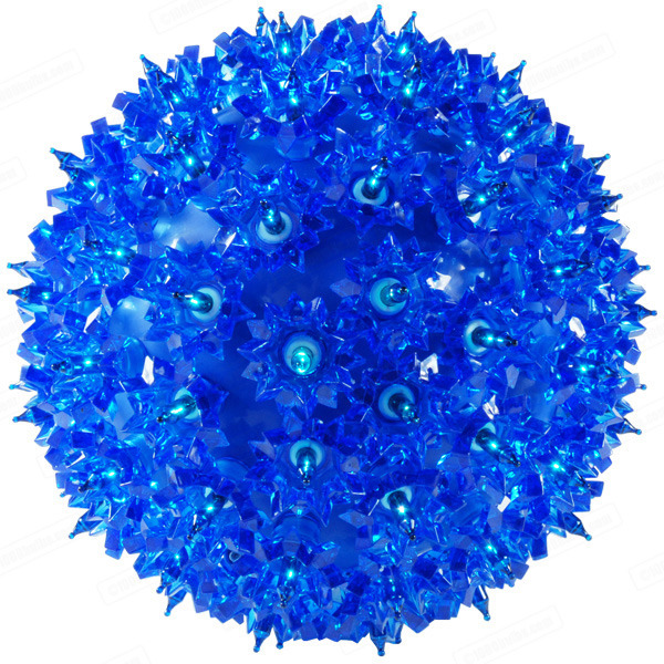 7 in. dia. Blue Starlight Sphere - Utilizes 100 Mini Lights Image