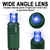 Blue LED String Lights - 25 ft. - Green Wire - 5mm Wide Angle - 50 Bulbs Thumbnail