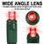 17 ft. LED String Lights - (50) Wide Angle LED's - Red-Warm White-Green - 4 in. Bulb Spacing - Green Wire Thumbnail