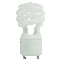 Spiral CFL - 15 Watt -  60W Equal - 2700K Soft White - GU24 Base - Satco S8204