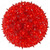 7.5 in. dia. Red Starlight Sphere -  Utilizes 100  Mini Lights Thumbnail