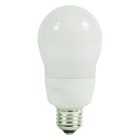 A19 CFL Bulb - 15 Watt - 60 Watt Equal - Incandescent Match - 800 Lumens - 2700 Kelvin - Medium Base - 120 Volt - Satco S7291