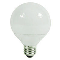 G25 CFL Bulb - 15 Watt - 60 Watt Equal - Incandescent Match - 720 Lumens - 2700 Kelvin - Medium Base - 120 Volt - Satco S7304