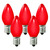 25 Pack - C7 - Opaque Red - 5 Watt Thumbnail