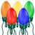 LED - Large C9 Shaped - Color Changing Light Stringer (15) Thumbnail