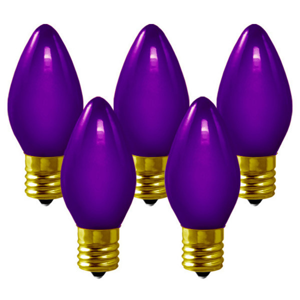 25 Pack - C9 - Opaque Purple - 7 Watt Image