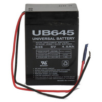 6 Volt - 4.5 Ah - WL Terminal - UB645WL - AGM Battery - UPG 40565