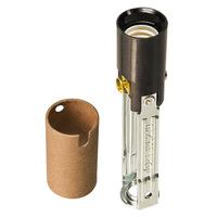 Candelabra Socket with Screw Terminal - Double Leg - Phenolic - 1/8IP Inside Extrusion - 75 Watt Maximum - 125 Volt Maximum - Satco 80-1087