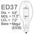 400 Watt - ED37 - Metal Halide Thumbnail