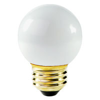 40 Watt - 2.1 in. Dia. - G16.5 Globe Incandescent Light Bulb - Frosted - Medium Brass Base - 120 Volt - Satco S3842